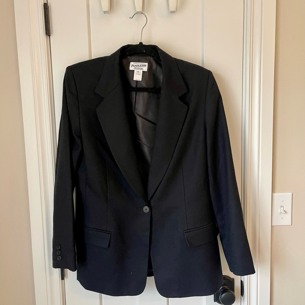 Pendleton Classic Black Blazer - image 2